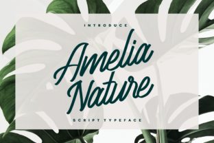 Amelia Nature Script Font for Handmade Brands