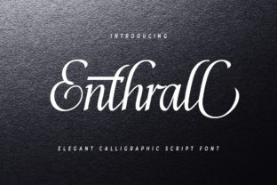 Enthrall: A Script Font for Sophisticated Web Design