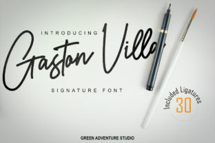 Gaston Villa: A Luxurious Script Font for Polished Branding