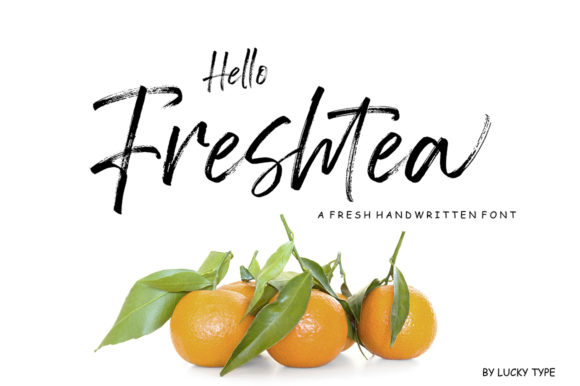 Hello Freshtea: A Script Font for Dynamic Editorial Design