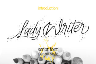 Lady Writer Skinny: A Script Font for Campaign Creativity