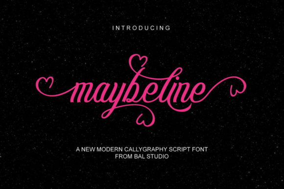 Maybeline: A Script Font That Elevates Editorial Design
