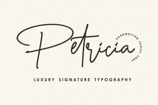 Petricia: A Script Font for Creative Crafters
