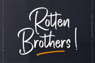 Rotten Brothers: A Standout Script Font for Brand Identity