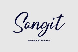 Sangit: A Modern Script Font That Makes Your Campaign Stand Out